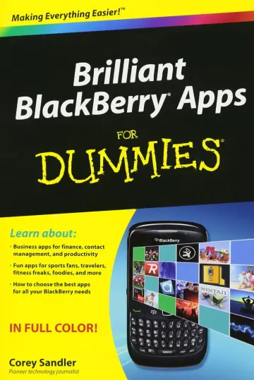 Cover of Brilliant BlackBerry Apps for Dummies