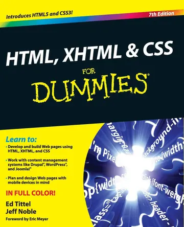 Cover of HTML, XHTML and CSS for Dummies, 7e