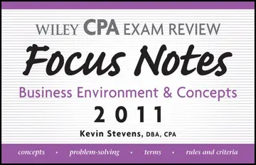 Cover of Wiley CPA Examination Review Focus Notes