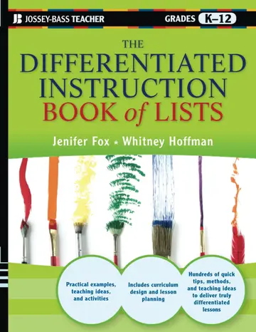 Cover of The Differentiated Instruction Book of Lists