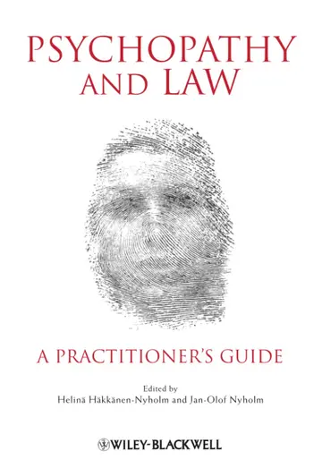 Cover of Psychopathy and Law