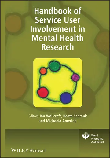 Cover of Handbook of Service User Involvement in Mental Health Research