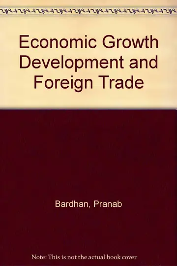 Cover of Economic Growth Development and Foreign Trade