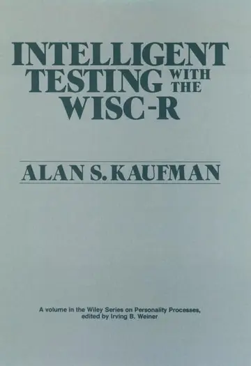 Cover of Intelligent Testing with the WISC–R