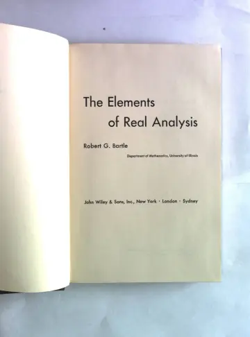 Cover of Elements of Real Analysis