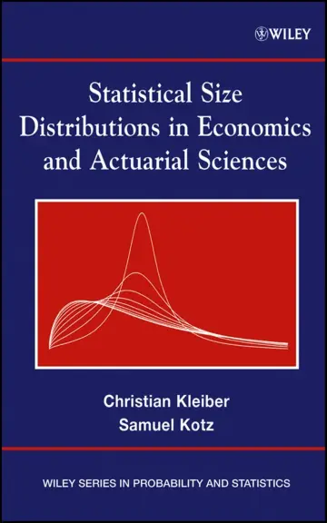 Cover of Statistical Size Distributions in Economics and Actuarial Sciences