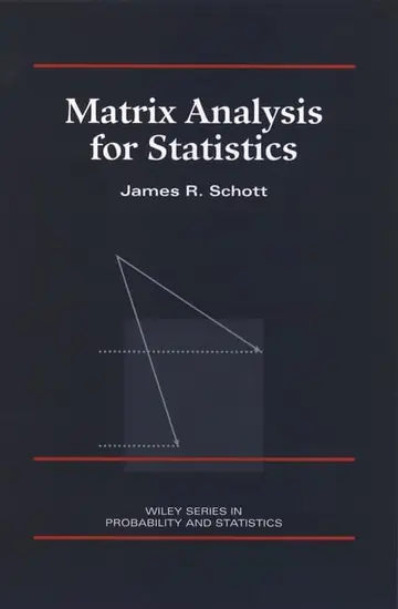 Cover of Matrix Analyis for Statistics