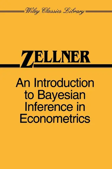 Cover of An Introduction to Bayesian Inference in Econometerics Paper Edition (pb 1996)
