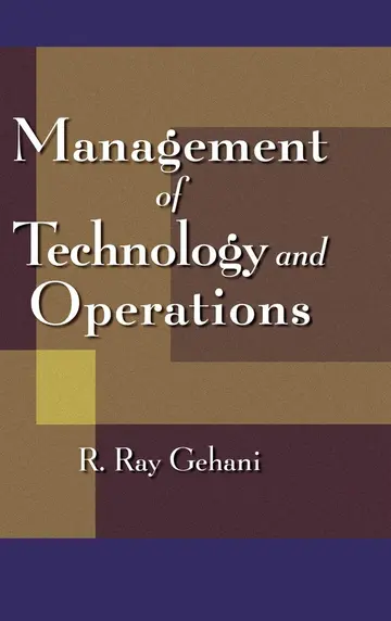 Cover of Management of Technology and Operations