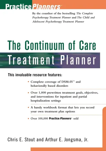 Cover of The Continuum of Care Treatment Planner