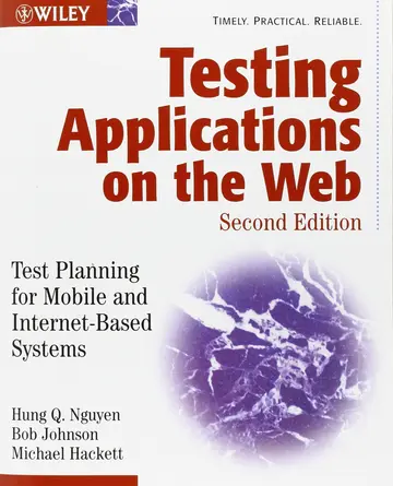 Cover of Testing Applications on the Web
