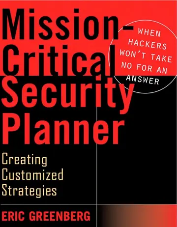 Cover of Mission–Critical Security Planner