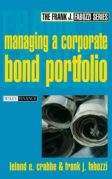 Cover of Managing a Corporate Bond Portfolio