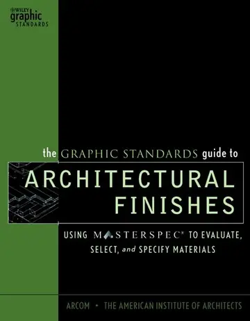 Cover of The Graphic Standards Guide to Architectural Finishes