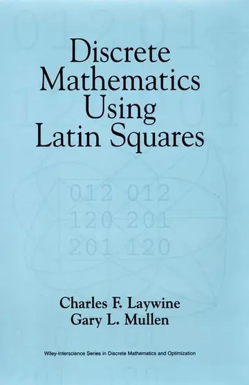 Cover of Discrete Mathematics Using Latin Squares