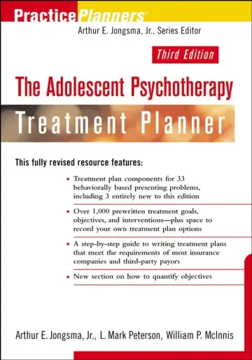 Cover of The Adolescent Psychotherapy Treatment Planner