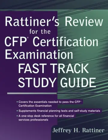 Cover of Rattiner′s Review for the CFP(R) Certification Examination, Fast Track Study Guide