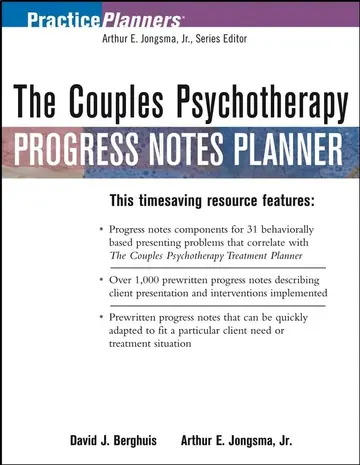 Cover of The Couples Psychotherapy Progress Notes Planner
