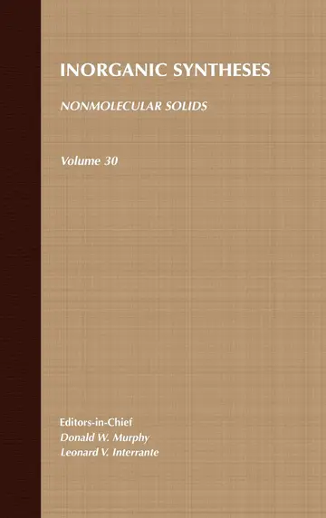 Cover of Inorganic Synthesis