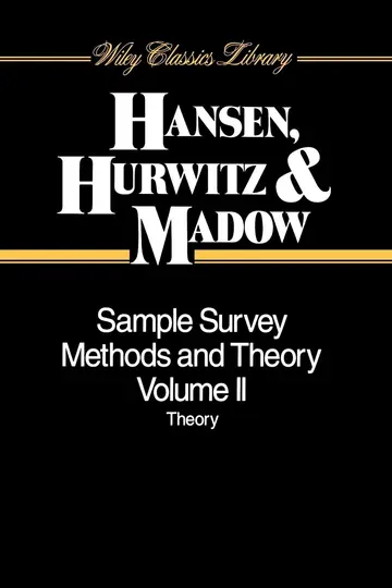 Cover of Sample Survey Methods and Theory