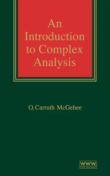 Cover of An Introduction to Complex Analysis