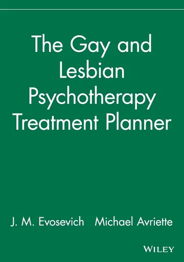 Cover of The Gay and Lesbian Psychotherapy Treatment Planner