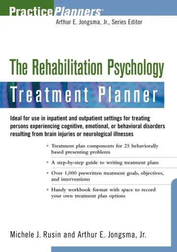 Cover of The Rehabilitation Psychology Treatment Planner
