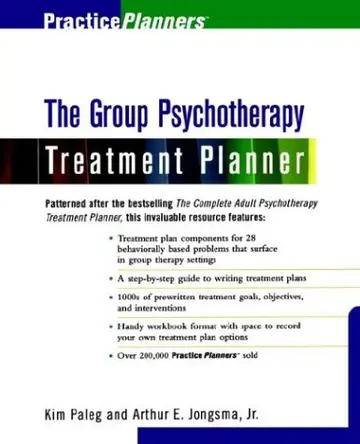 Cover of The Group Therapy Treatment Planner