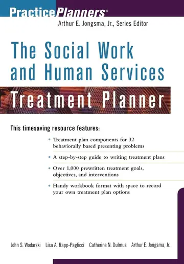 Cover of The Social Work and Human Services Treatment Planner