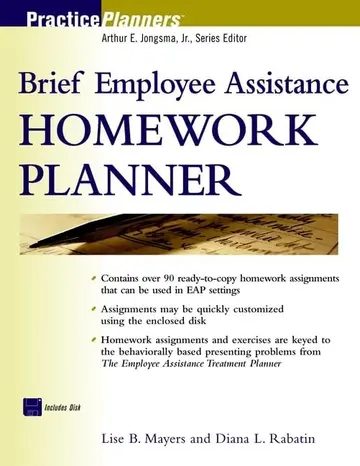 Cover of Brief Employee Assistance Homework Planner