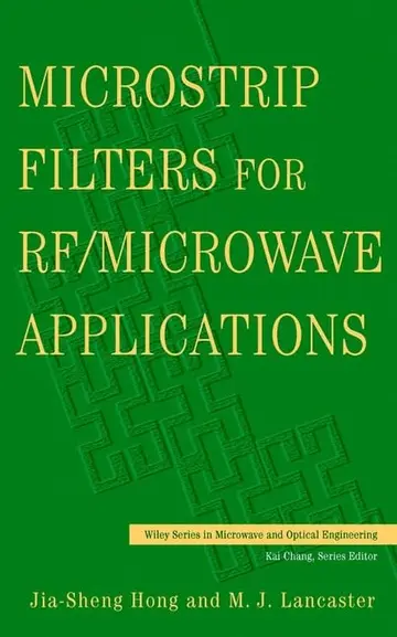 Cover of Microstrip Filters for RF/Microwave Applications