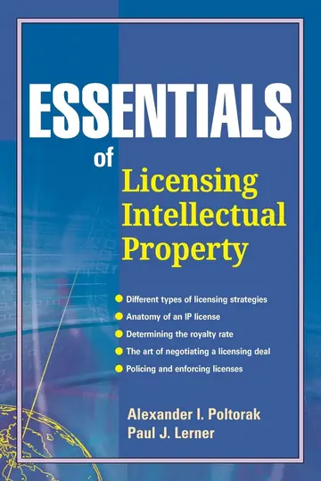 Cover of Essentials of Licensing Intellectual Property (Essentials (John Wiley))