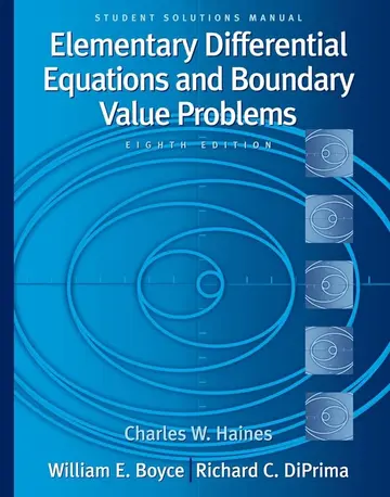 Cover of Student Solutions Manual to accompany Boyce Elementary Differential Equations and Boundary Value Problems