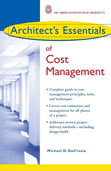 Cover of Architect's Essentials of Cost Management