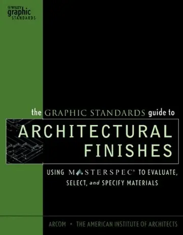 Cover of The Graphic Standards Guide to Architectural Finishes