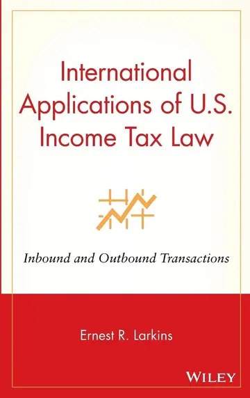 Cover of International Applications of U.S. Income Tax Law