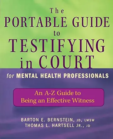 Cover of The Portable Guide to Testifying in Court for Mental Health Professionals