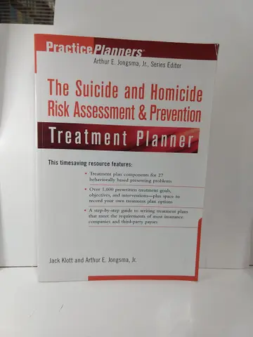 Cover of The Suicide and Homicide Risk Assessment & Prevention Treatment Planner