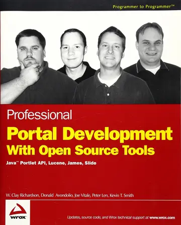 Cover of Professional Portal Development with Open Source Tools