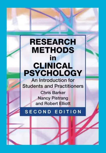 Cover of Research Methods in Clinical Psychology