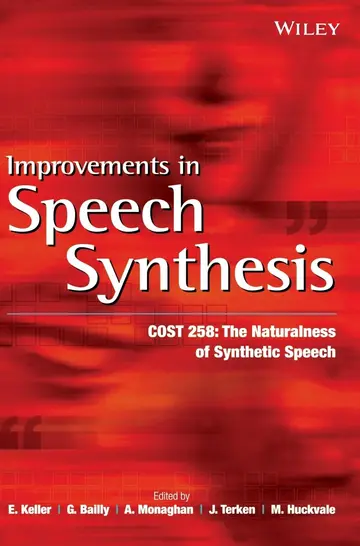 Cover of Improvements in Speech Synthesis