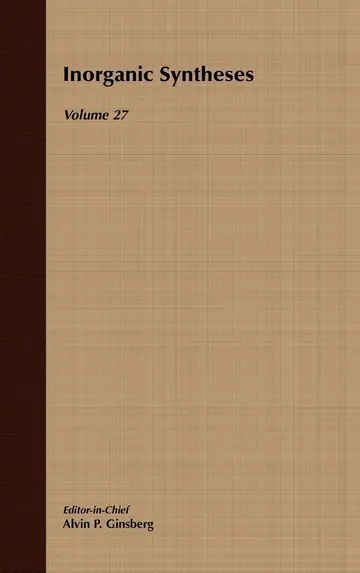 Cover of Inorganic Syntheses, Volume 27
