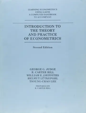 Cover of Learning Econometrics Using Gaus