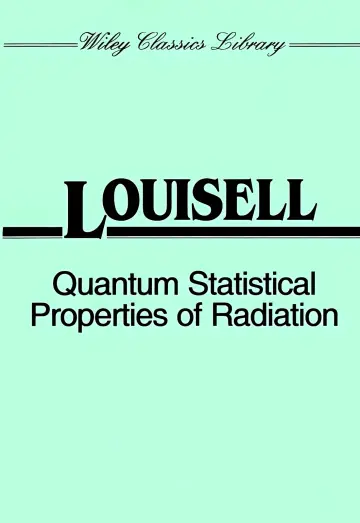 Cover of Quantum statistical properties of radiation