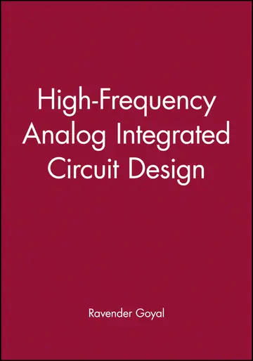 Cover of High-Frequency Analog Integrated Circuit Design