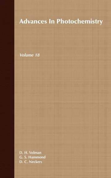 Cover of Advances in Photochemistry, Volume 18