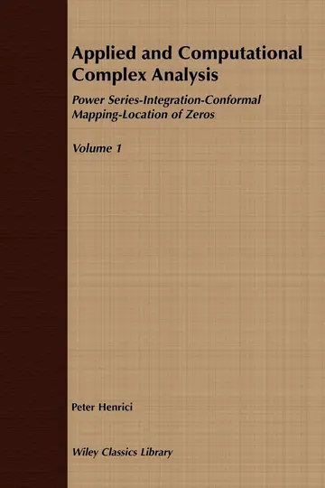 Cover of Applied and Computational Complex Analysis, Volume One