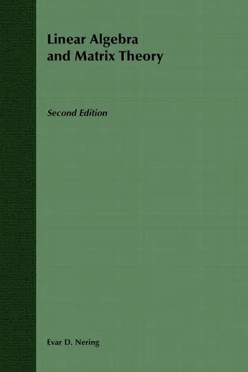 Cover of Linear Algebra and Matrix Theory