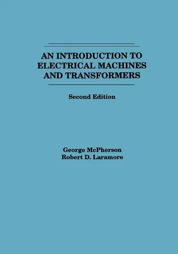 Cover of An Introduction to Electrical Machines and Transformers