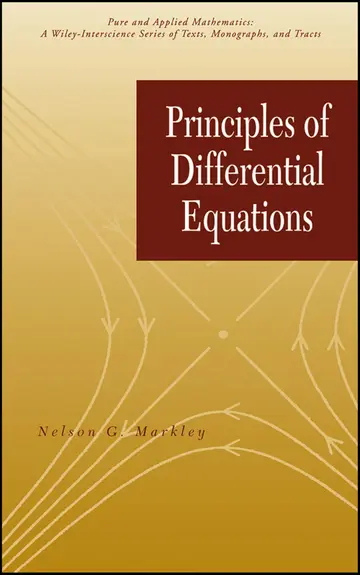 Cover of Principles of Differential Equations